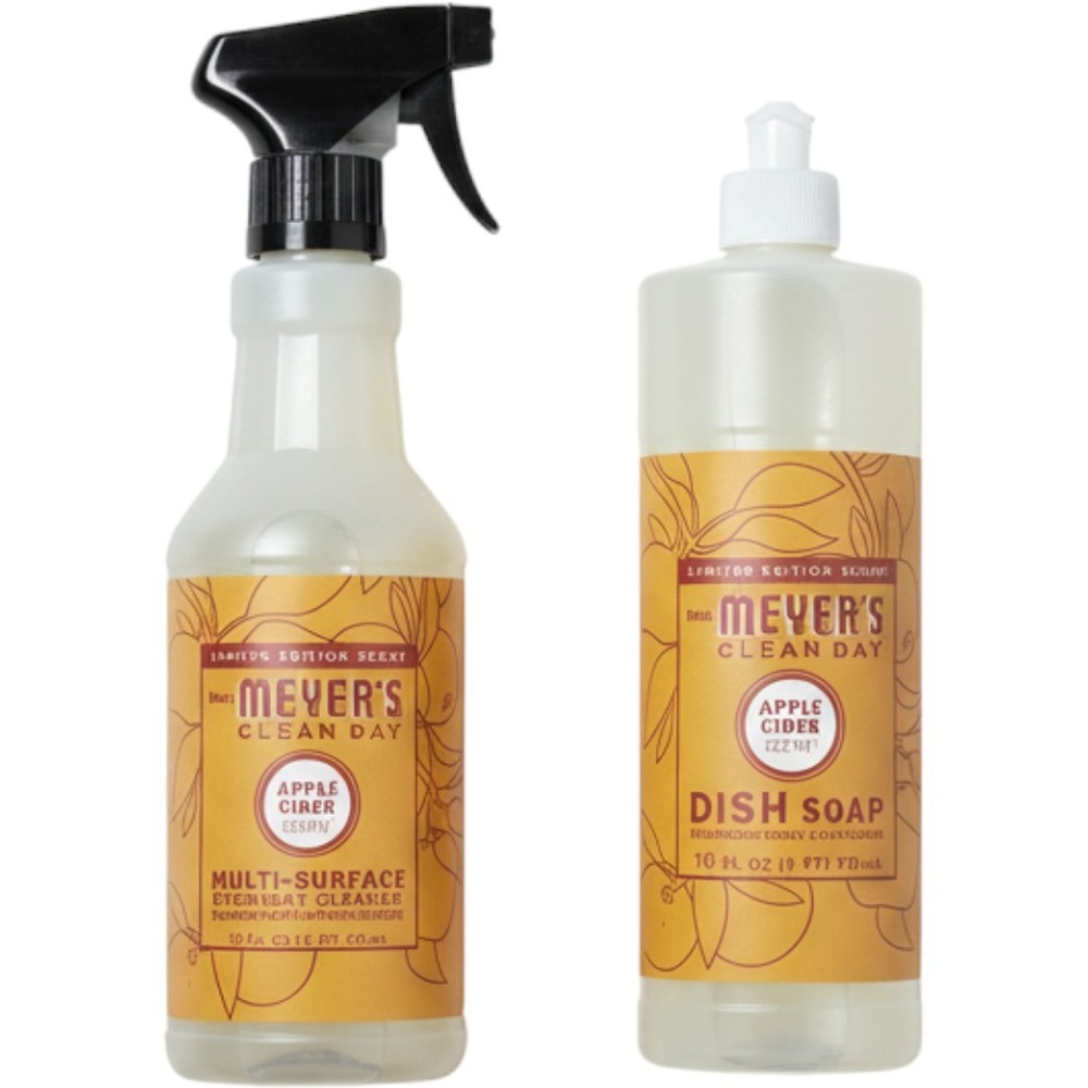 Mrs. Meyer's Clean Day Apple Cider Multi-Surface Cleaner and Dish Soap Set